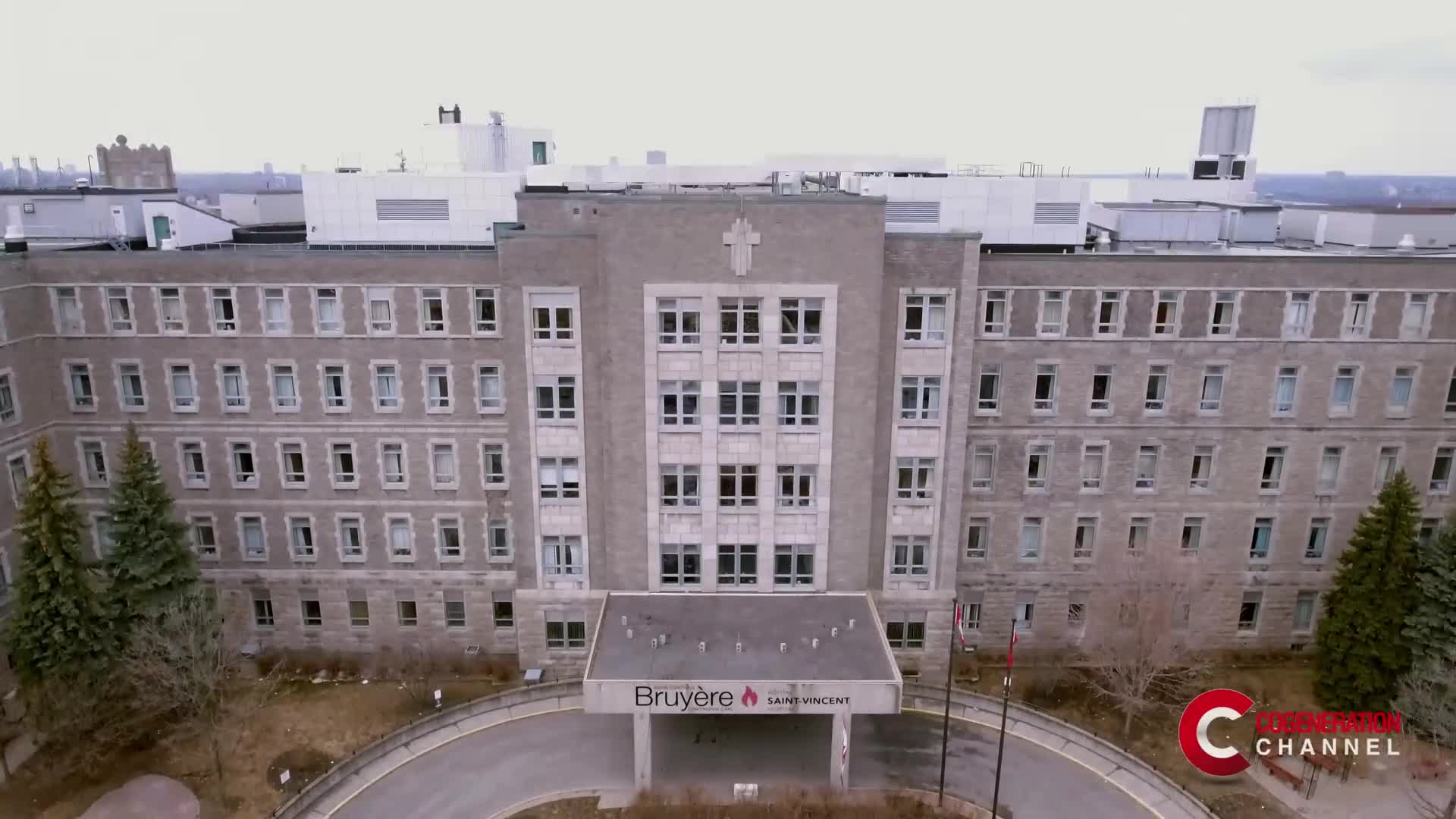 The perfect integration with the environment of the Saint Vincent Hospital plant